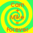 Four identical spiral-patterned icons with orange text reading "Cam + Mike = Forever" on a yellow-green background.