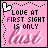A pink of 20 identical each showing 'LOVE AT FIRST SIGHT IS ONLY lust' with a small white and red heart icon in the top-left corner