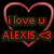 A static pixel art icon features a red heart outline enclosing two lines of text on a black background.