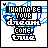 Pixelated icon with blue cloud background and text "I WANNA BE LOVE DREAM CONE TRUE" in black, pink, or white lettering.