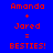 Blue background with red text 'Amanda + Jared = BESTIES!' repeated in three , with green highlighting on 'Jared' and '=' in the middle