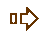 Two pixelated arrow icons side-by-side on gray background, each with small rectangular frame and larger arrow shape.