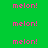 Green background with pink 'melon!' text and yellow rectangular bars in various positions