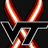 Pixelated icon with red and white striped ribbons forming an X over a black star outline on dark background, red text reads 'remember VT for life' on maroon side.