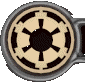 A circular icon with a metallic border displays changing internal symbols including starbursts, ovals, and vertical bars against dark backgrounds.