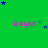 Green background with repeated pink 'kayla' text and scattered blue stars in a pattern