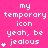 A bright pink pixelated image displays repeated text and symbols in a with a gray rectangle in the bottom-right corner