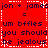 Red background with dark purple text arranged in a of four identical , each containing the phrase 'jon + james = um bffles you should be jealous' and white dashed borders