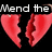 Animated sequence showing a broken red heart being mended by hands, transitioning to a whole heart with 'New Start' text.