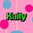 Pixelated green text 'Klaity' with black outline on pink background, surrounded by blue and magenta lollipops.
