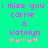 Pixelated text on a bright green background with pink and light green symbols below.