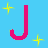 A static image displays a of pink lowercase letters on a light blue background with yellow starbursts, forming a wordwall pattern