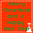 Red square icon with green text reading "Merry Christmas and a Happy New Year" and white pixelated tree and star symbols.