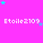A static image with a bright pink background featuring repeated text "Etoile2109" in white pixelated font, scattered cyan and purple stars of varying sizes.