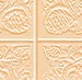 Four square panels display abstract swirling patterns in beige and light brown tones with subtle pixelation.