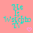 Cyan text "Me Is Watchin TV" on pink background with pink heart icons, some hearts animated to change from outline to filled.