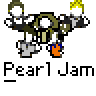 Animated contact sheet of a pixel art character performing actions with yellow lights, displayed across multiple frames on gray background.