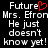 Pixelated text on black background with red heart symbol replacing 'o' in 'Future', repeated twice side-by-side.