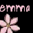 Pixelated pink flower icon with text 'emman' on black background, two flowers visible in contact sheet layout.