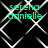 Green text 'serena danielle' repeated four times over a black background with white geometric lines forming diamond shapes.