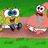 Animated sequence showing Spongebob Squarepants and Patrick Star walking on a grassy path with text forming "Best Friends" then "Best Friends Forever."