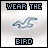 four and four shows a sequence of pixelated text and a bird-like shape with varying text color and shape clarity