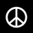 A 4-frame animated contact sheet showing a peace symbol and text that changes across frames, with the final frame highlighting 'Chance' in cyan.