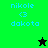 Pixelated text 'nikole <3 dakota' appears on green and black backgrounds with a star icon changing from black to green.
