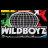Animated contact sheet of a 3x3 grid showing sequential frames of a Wildboyz-themed buddy icon with color border variations and consistent tennis racket logo design.