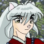 Anime-style character with silver hair and cat ears in red clothing, shown across with changing expressions and eye color