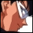 Anime character with brown hair and white headband in profile view, next to text 'AnimeIM' and 'com' on black background.
