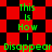Green text reading "This Is How I Disappear" on a red and black checkered background with shifting diamond patterns.