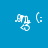 Pixelated white cartoon character with a large head and simple limbs on colored backgrounds, accompanied by a small smiley face icon.