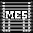 identical pixelated icons with 'MES' text on gray striped backgrounds, each framed by white dots