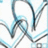 Animated sequence of abstract blue and gray curved lines forming a swirling pattern on a white background with small square elements.