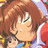 A contact sheet of two animated frames showing a pixelated anime character with brown hair and closed eyes on the left, next to black background text reading "Anime IM" and "cOm" on the right.