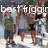 A pixelated group of people standing outdoors with overlaid text reading best friggi people Ever.