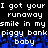 Pixelated text displays repeated phrases over a blue pixelated background with white text.