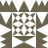 Pixelated brown and white geometric pattern with symmetrical castle-like shapes and central grid of cross motifs