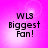 Four identical display 'WL3 Biggest Fan!' text on a pink gradient background with subtle light effects
