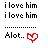 Static pixel art icon with repeated text, dotted line separator, and red heart symbol on white background.