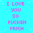 A static image with a bright cyan background and scattered white dots, displaying repeated text in pink pixelated font.