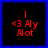 Red pixelated text on black background with blue border, showing 'I <3 Ny Not' in four identical arranged in a