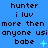 Blue background with repeated text and symbols in black, cyan, and white across three