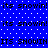 Blue background with white dots and repeated black text 'its snowin! its snowin!' in mixed case, some instances capitalized as 'ITS SNOWIN' on two