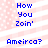 Blue pixelated text on a pink and white striped background with small white dots, displaying phrases in two vertical