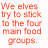 A static image with red text reading "We elves try to stick to the four main food groups." above a bottle labeled "SYRUP!" and partial text "and".