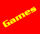 Five colored rectangular display angled text: red 'Games', green 'Magic', black 'Adventure', blue 'Friends', and dark blue 'Lots More!' with exclamation mark