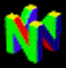 A 3D-rendered letter N in green and purple with red accents, displayed across four of four identical frames each, showing no visible animation changes