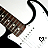 Pixelated image of a brown electric guitar with black accents and white pickguard, angled diagonally against light background.